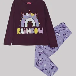 BAESD Girls Graphic Printed Night suit-picture-21