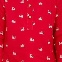 BAESD Boys Pack Of 2 Conversational Printed Pure Cotton Night Suits image 5