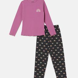 mackly Girls Conversational Printed Night Suit-picture-15