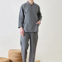 The Kaftan Company Men Striped Night suit-picture-45