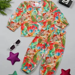 Little Musketeer Girls Printed Pure Cotton Shirt With Pyjamas-picture-50