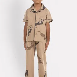 Growing Tree Kids Conversational Printed Pure Cotton Night Suit-picture-11