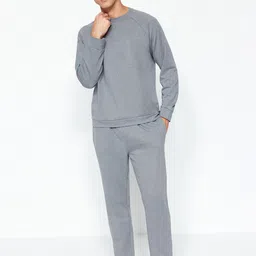 Trendyol Round Neck Long Sleeved Night suit-picture-14