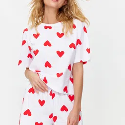 Trendyol Women Printed Night suit-image-92