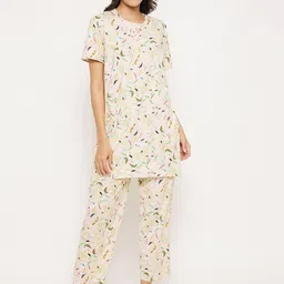 Camey Floral Printed Night suit-picture-23