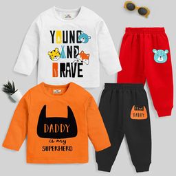 KUCHIPOO Boys Pack Of 2 Printed Night suits-picture-40