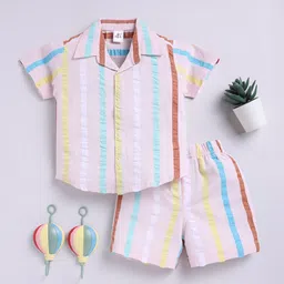 Clt.s Unisex Kids Striped Printed Pure Cotton Shirt & Pyjamas-image-23