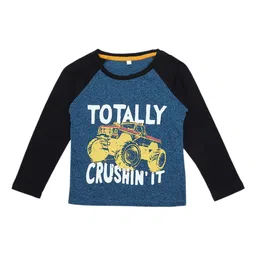 HERE&NOW Boys Conversational Printed Night suit image 5