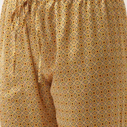 Bannos Swagger Geometric Printed Satin Night Suit image 3