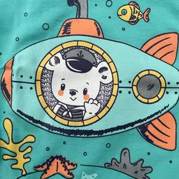 BAESD Kids Graphic Printed Pure Cotton Top With Pyjamas image 3