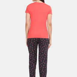 Kryptic Women Typography Printed Cotton Night suit image 4