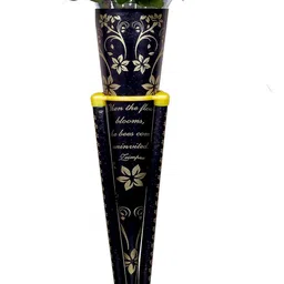 sps craft Black Single pot (without Flower) Iron Vase image 4