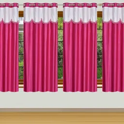 stella creations 152 cm (5 ft) Window Polyester Room Darkening Curtain (Pack Of 4)-picture-13