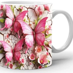 "Butterfly on Crack"Best Gift For Him And Her A True Love|Printed Ceramic Coffee Mug-image-22