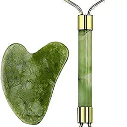 actrovax 100% Natural Jade Stone Facial Roller Massage with Gua Sha-xc-picture-10