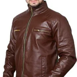 shreyatrend Men Solid Leather Jacket image 4