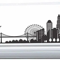 asmi collections 95 cm Beautiful City Split AC Self Adhesive Sticker-picture-27