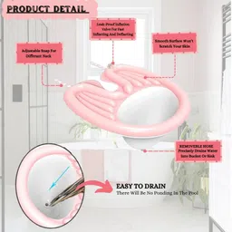 lacopine Portable Inflatable Hair Washing Tray For Elderly Disabled Pregnant And Injured Hair Wash Basin image 3