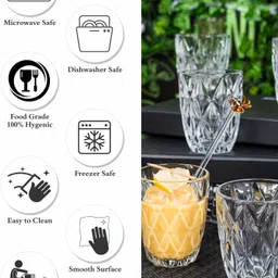 goodhomes (Pack of 6) DM311 Glass Set Water/Juice Glass image 5
