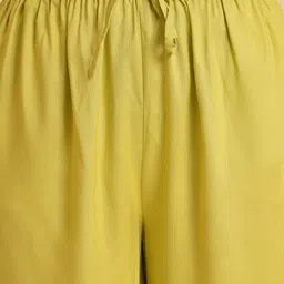 W Floral Embroidered Pure Cotton Kurta With Trousers & Dupatta image 3