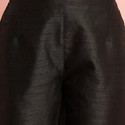 AKS Floral Embroidered Regular Gotta Patti Kurta With Trousers & Dupatta image 3