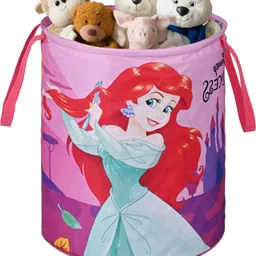 Polyester Disney Princess Foldable 45L Toys Organizer for Kids Room | Pink Storage Basket-picture-22