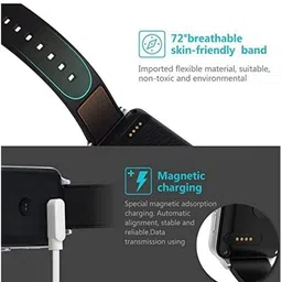 z x creative 4 Pin USB Fast Charger Magnetic Charging Cable Adapter for Fire-Boltt Thunder Watch & Fire-Boltt Talk Smartwatch only image 5