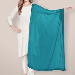 Dupatta Bazaar Solid Chiffon Dupatta-image-22