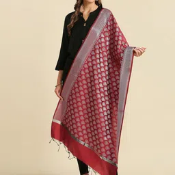 Dupatta Bazaar Ethnic Motifs Woven Design Dupatta-picture-45