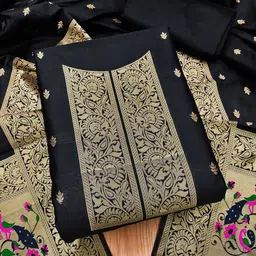 KALINI Banarasi Paithani Unstitched Dress Material-picture-32