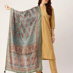 Ishin Ethnic Motifs Printed Dupatta-image-95