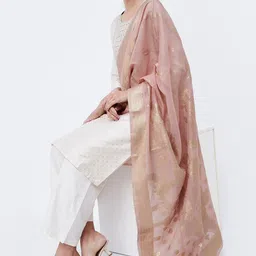 Melange by Lifestyle Floral Woven Design Dupatta-picture-37