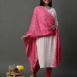 AURELIA Floral Printed Pure Cotton Dupatta-picture-29