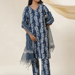 folk song W Geometric Printed Dupatta-picture-10