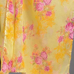 Apratim Floral Printed Gotta Patti Dupatta image 2