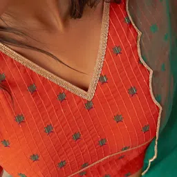 Janasya Floral Printed Ready to Wear Lehenga & Blouse With Dupatta image 2