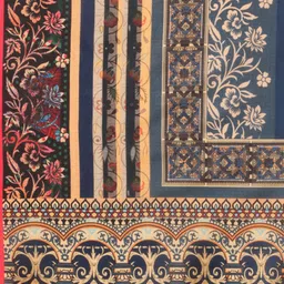 Kaizen TEXO FAB Blue & Black Printed Dupatta image 2