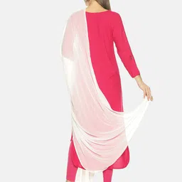 TWIN BIRDS Pack of 2 Solid Dupatta image 3