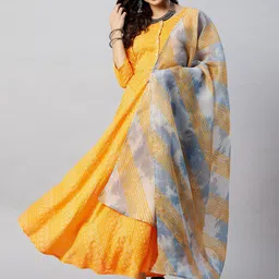 InWeave Leheriya Printed Dupatta image 3