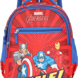 Medium 27 L Backpack 16 inch Snickers 005 Marvel Avengers Printed Red-image-8