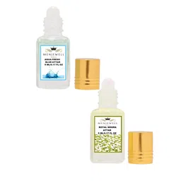 Menjewell Set of 2 Aqua Fresh & Royal Mogra Attar image 5