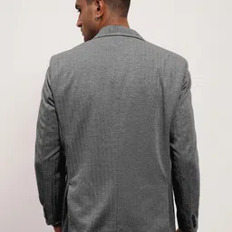 showoffff Men Solid Single Breasted Casual Blazer image 2