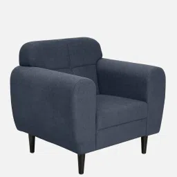 mintwud from pepperfry Rimsha 1 Seater Sofa In Spruce Blue Colour image 4
