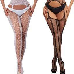 neska moda Women Lace Top Stockings-picture-20