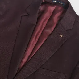 arrow Men Tailored Regular Fit Dobby Two Piece Suit Self Design Suit image 2