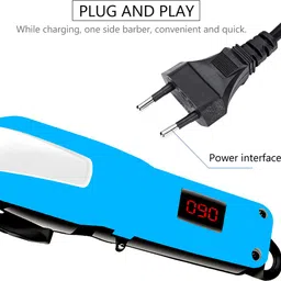 QGS Men’s Rechargeable BI Powerful Hair Clipper Beard Moustache Hair Cutting Trimmer Fully Waterproof Grooming Kit 410 minRuntime 8 Length Settings image 2