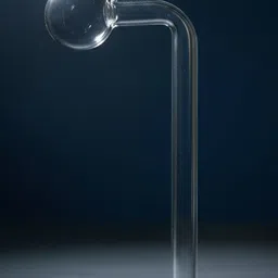 wishingbell natural 6 inch Bend Glass Oil Burner Pipe Transparent (Pack of 4) Borosilicate Glass Inside Fitting Hookah Mouth Tip image 3