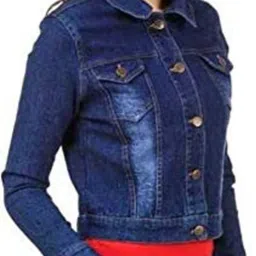 hrikshika fashion Women Washed Denim Jacket image 4