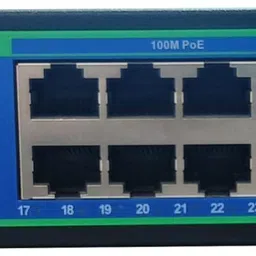 HANUTECH 24 Port Fast Ethernet PoE Switch, 300W, 2 Gigabit Uplinks + 2 SFP 24 Ports 1000 Mbps Network Switch image 3
