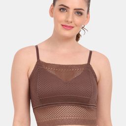 Amour Secret Brown Floral Bralette Bra-picture-48